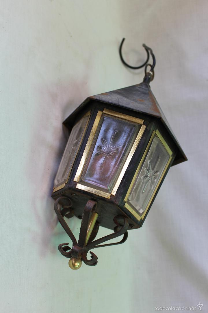 Vintage: lampara farol de techo - Foto 4