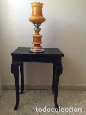 Vintage: LAMPARA DE OPALINA VINTAGE ESTILO QUINQUE, - Foto 3