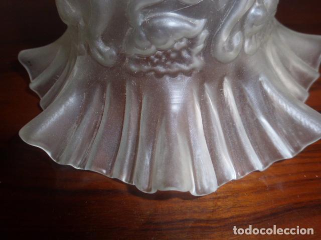 Vintage: TULIPA DE CRISTAL MATE PARA LAMPARA - Foto 2