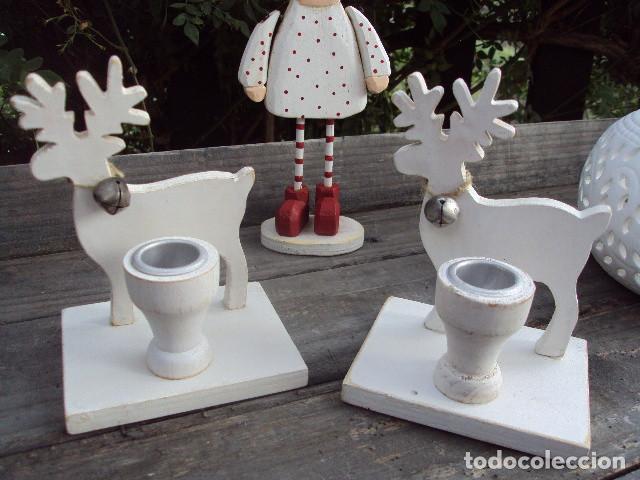 Vintage: 2 portavelas navide&ntilde;os - Foto 2