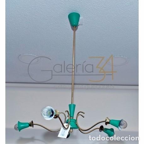 Vintage: L&aacute;mpara de techo, 5 brazos - Foto 1