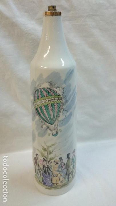 Vintage: BASE DE L&Aacute;MPARA DE PORCELANA HISPANIA - Foto 1