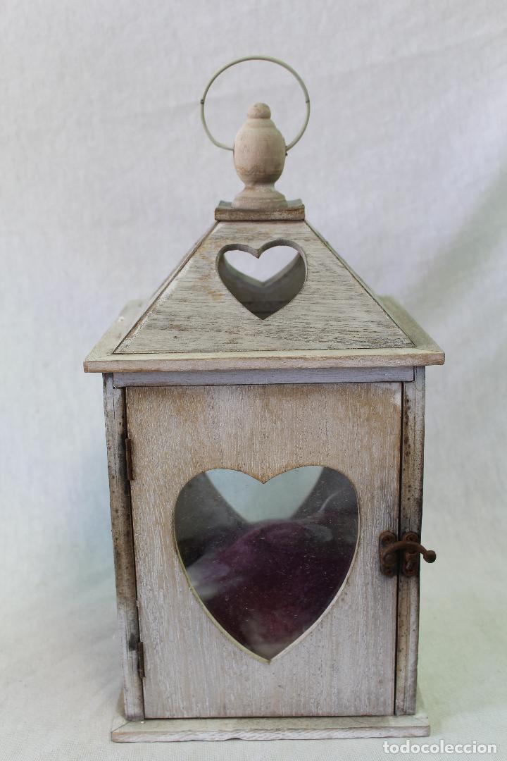 Vintage: farol en madera - Foto 1