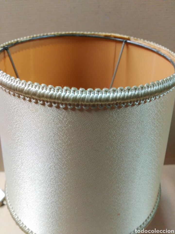 Vintage: Lampara de sobremesa con pie de bronce - Foto 11