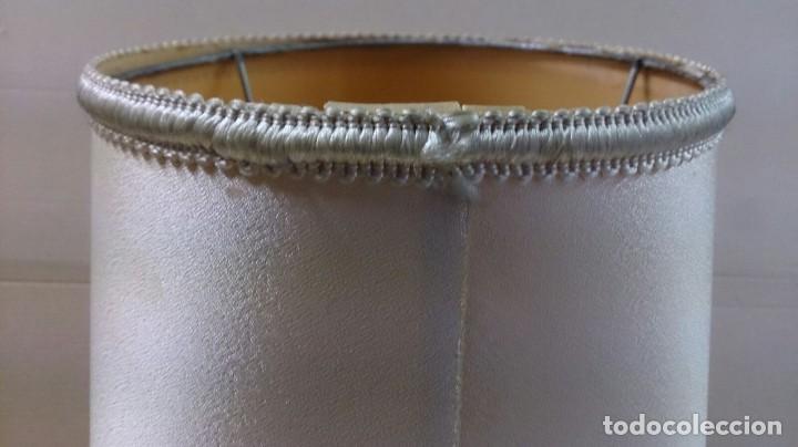 Vintage: Lampara de sobremesa con pie de bronce - Foto 10