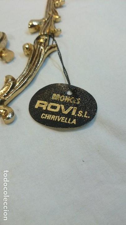 Vintage: PAR DE PIEZAS DE BRONCE DE CHIRIVELLA - Foto 2