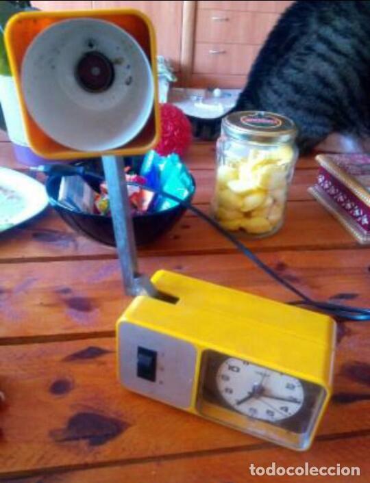 Vintage: Lampara y reloj wigo - Foto 1