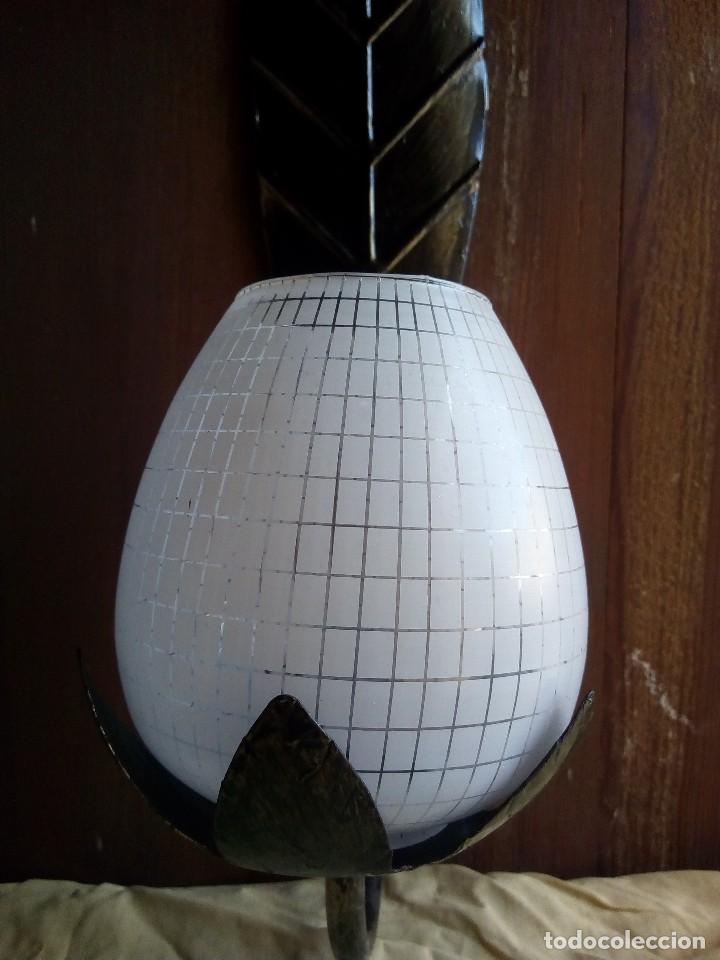 Vintage: LAMPARA - APLIQUE - HOJA . - Foto 2