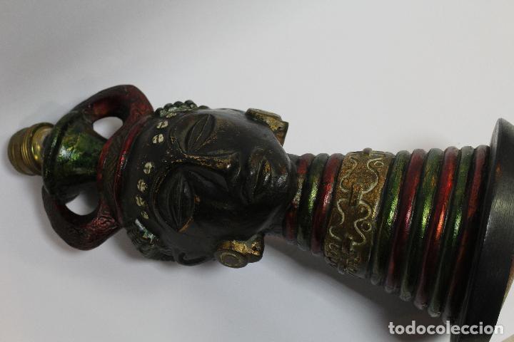 Vintage: lampara antigua con mujer jirafa - Foto 2
