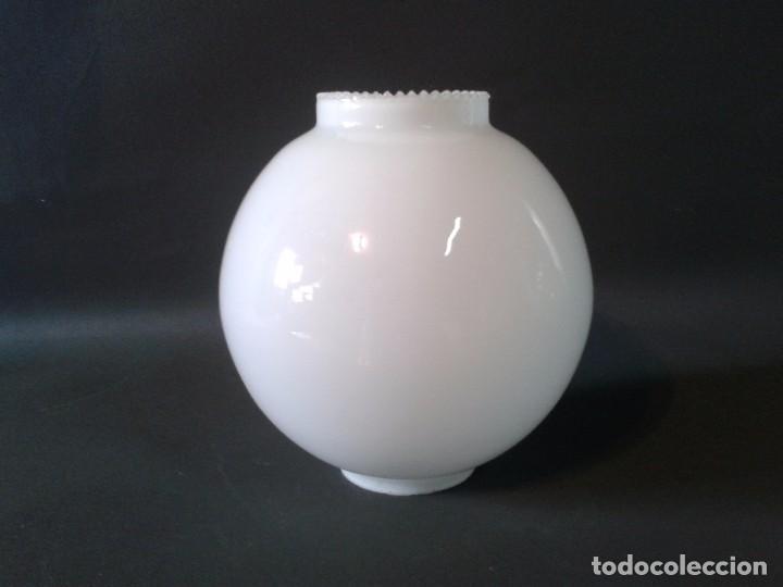 Vintage: TULIPA NUEVA DE OPALINA AZUL - Foto 10