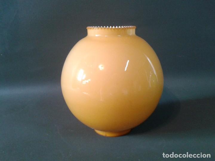 Vintage: TULIPA NUEVA DE OPALINA AZUL - Foto 11