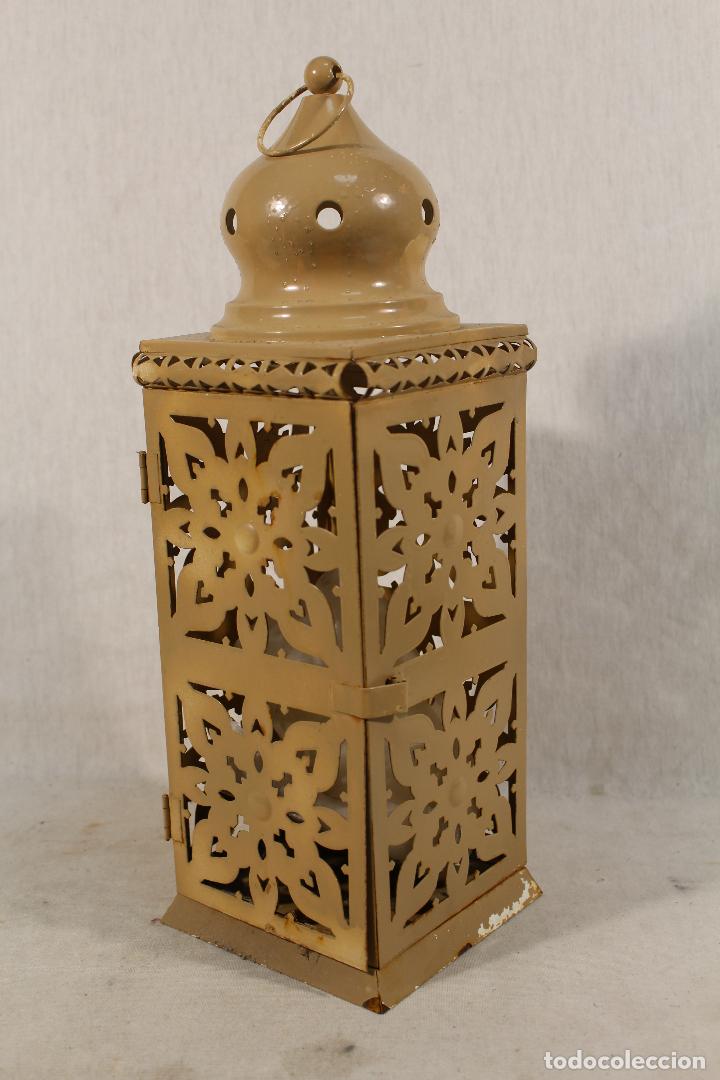 Vintage: farol en metal repintado - Foto 1