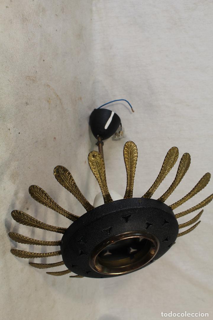 Vintage: lampara de techo en metal - Foto 3
