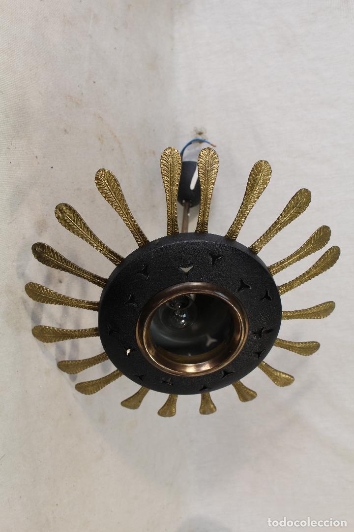 Vintage: lampara de techo en metal - Foto 7