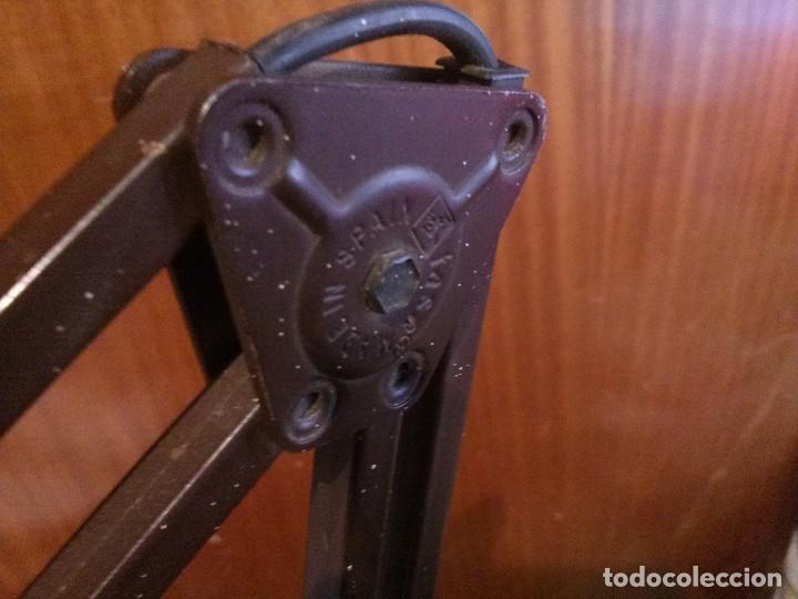 Vintage: lampara flexo FASE marr&oacute;n - Foto 4