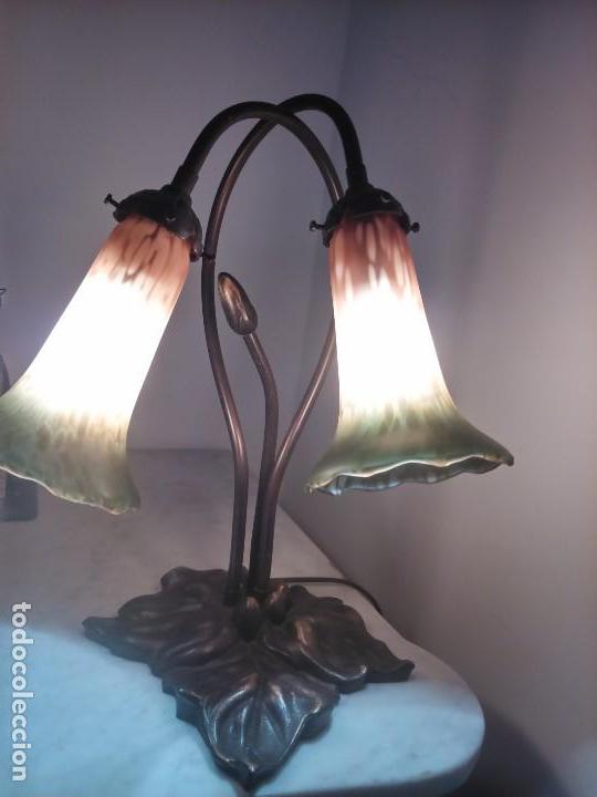 Vintage: Lampara dos campanillas - Foto 2