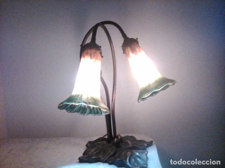 Vintage: Lampara dos campanillas - Foto 1