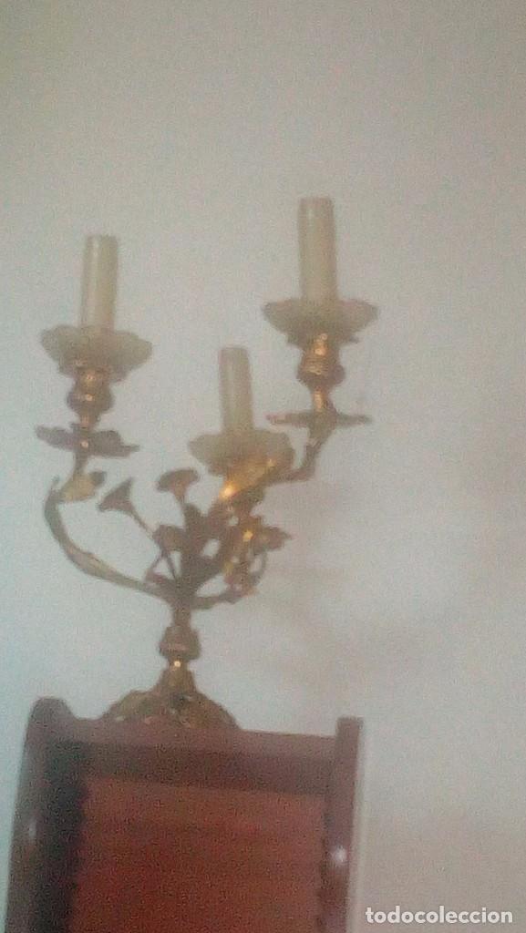 Vintage: candelabros de bronce - Foto 1