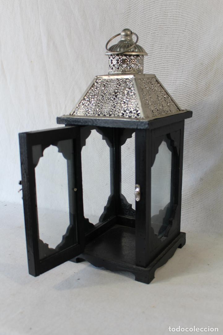 Vintage: farol en madera y metal - Foto 2