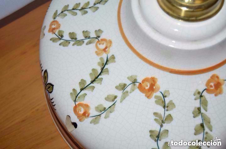 Vintage: Pantalla de l&aacute;mpara de porcelana - Foto 6