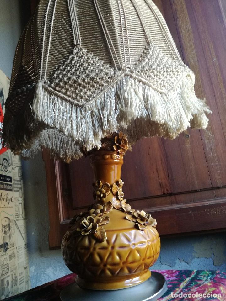 Vintage: LAMPARA DE CERAMICA . - Foto 1