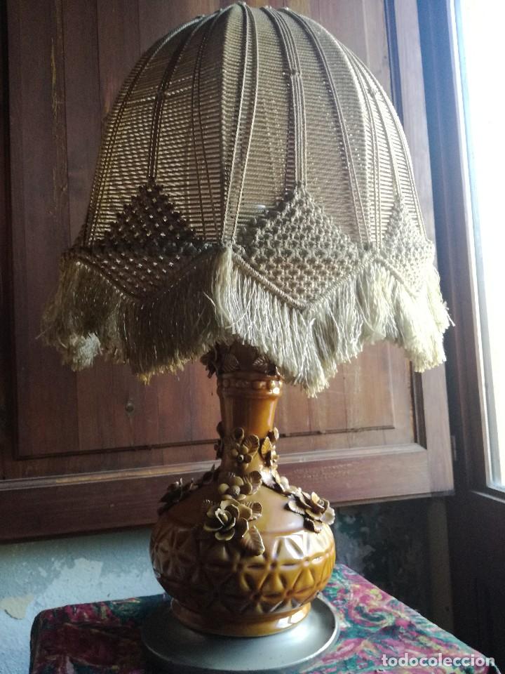 Vintage: LAMPARA DE CERAMICA . - Foto 2