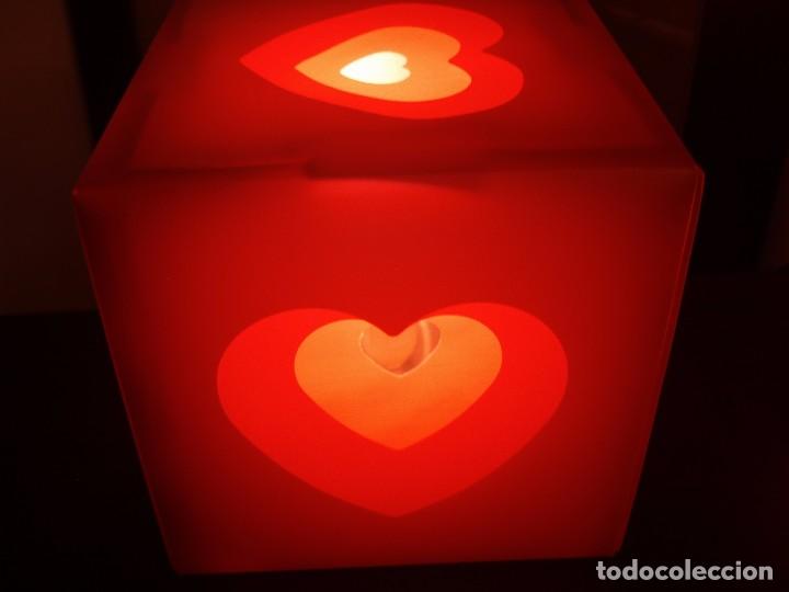 Vintage: LAMPARA DE MESA,CORAZ&Oacute;N,VINTAGE - Foto 1