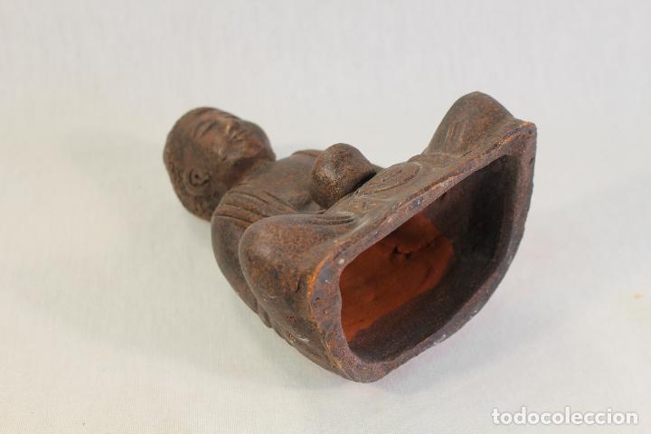 Vintage: buda candelabro en terracota - Foto 2