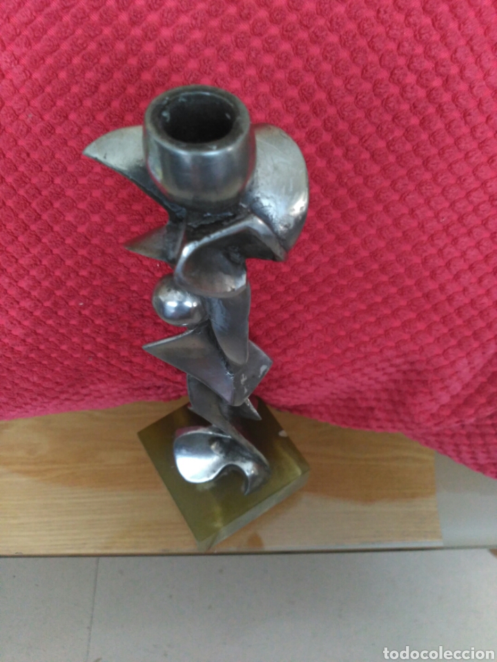 Vintage: Candelabro en Acero y marmol - Foto 2