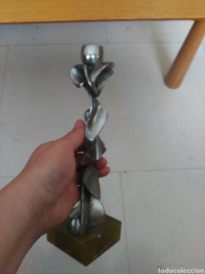 Vintage: Candelabro en Acero y marmol - Foto 4