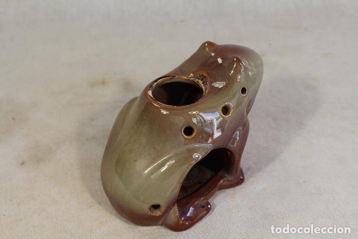 Vintage: farol rana en ceramica - Foto 5