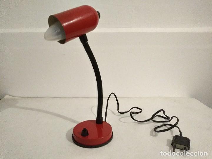 Vintage: LAMPARA FLEXO SOBREMESA DE METAL - Foto 2