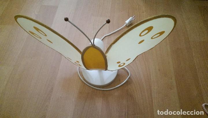 Vintage: ANTIGUA L&Aacute;MPARA INFANTIL EN FORMA DE MARIPOSA - Foto 1