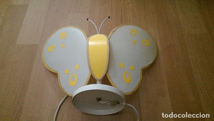 Vintage: ANTIGUA L&Aacute;MPARA INFANTIL EN FORMA DE MARIPOSA - Foto 2
