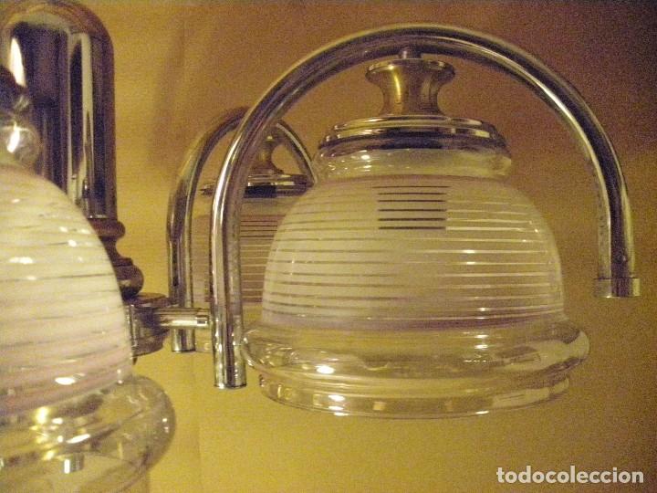 Vintage: lampara de techo 5 luces- - Foto 2