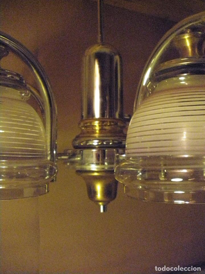 Vintage: lampara de techo 5 luces- - Foto 3