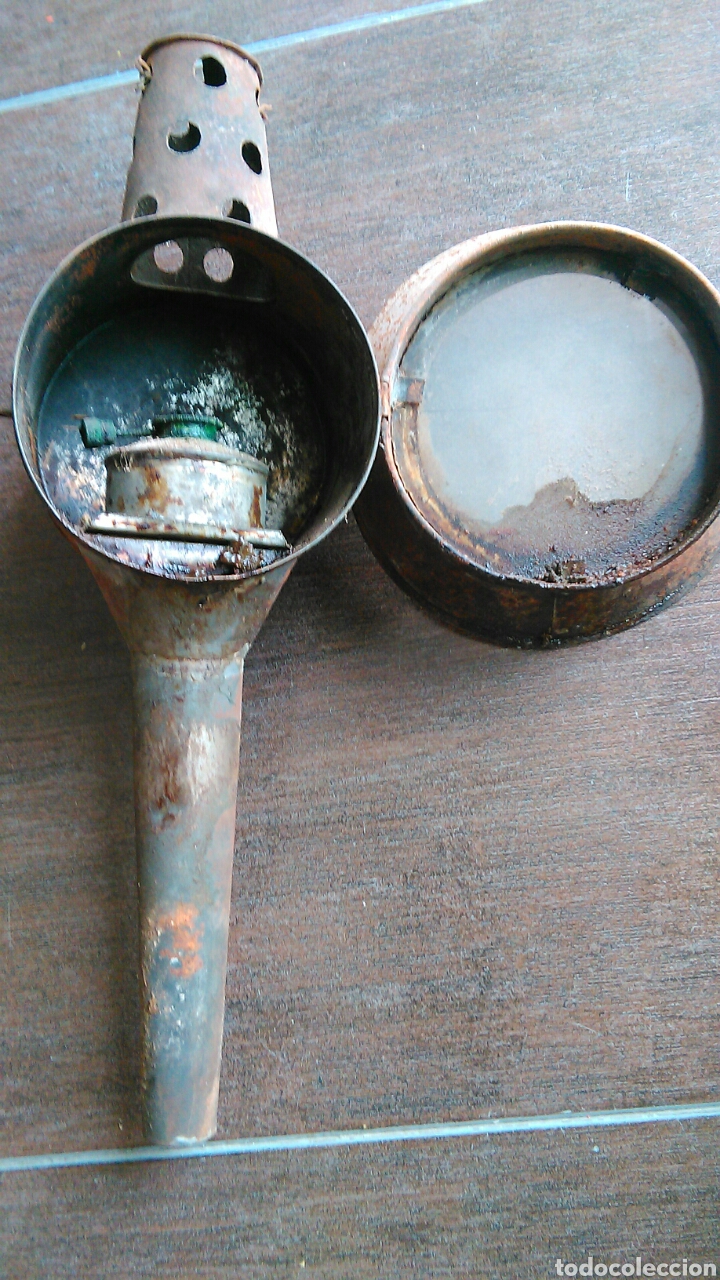 Vintage: Antiguo faro de aceite - Foto 3