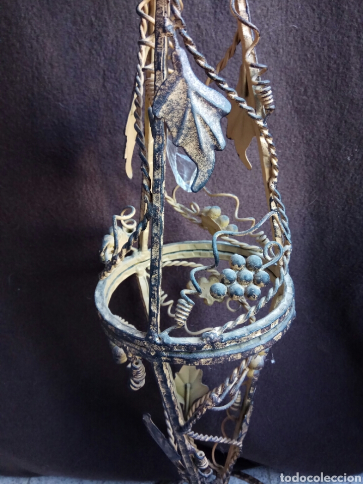 Vintage: Candelabro de pie, velario, palmatoria - Foto 4