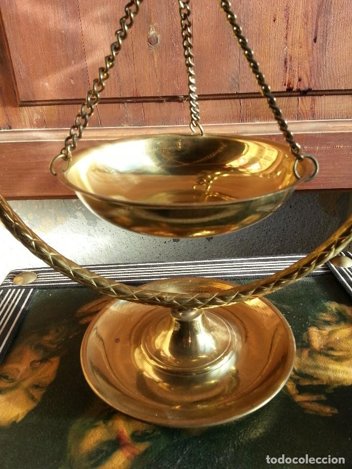 Vintage: PEBETERO DE METAL-CENTRO DE MESA. - Foto 2