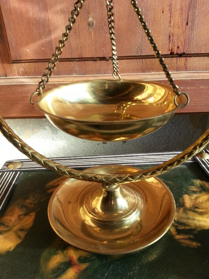 Vintage: PEBETERO DE METAL-CENTRO DE MESA. - Foto 3