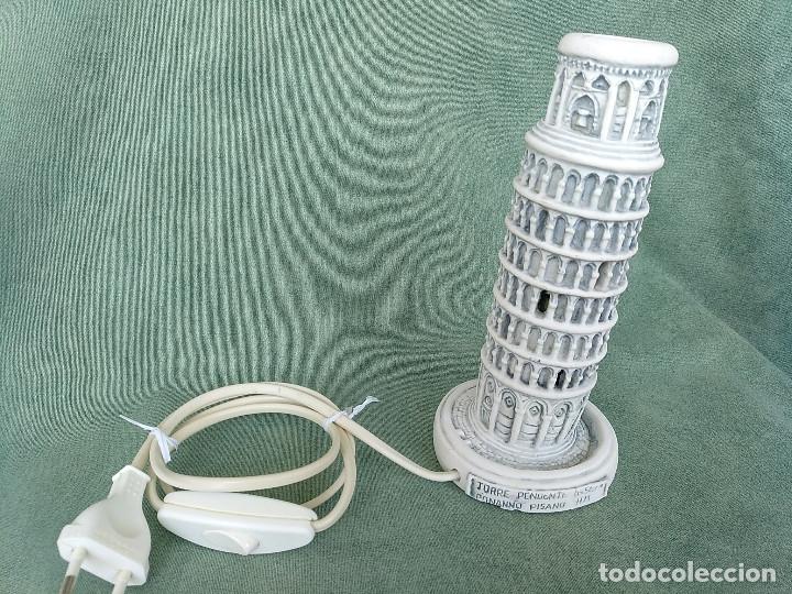 Vintage: L&Aacute;MPARA TORRE DE PISA A&Ntilde;OS 80 - Foto 1