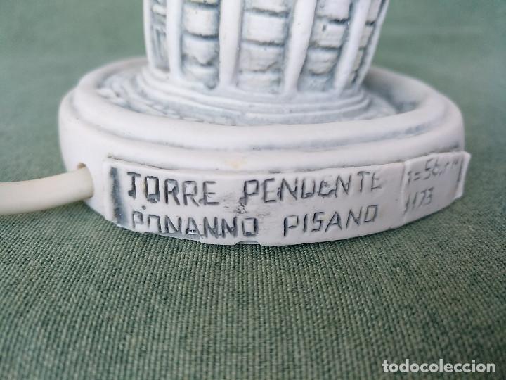Vintage: L&Aacute;MPARA TORRE DE PISA A&Ntilde;OS 80 - Foto 4