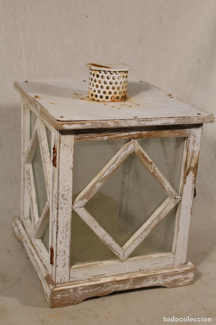Vintage: farol de madera - Foto 3