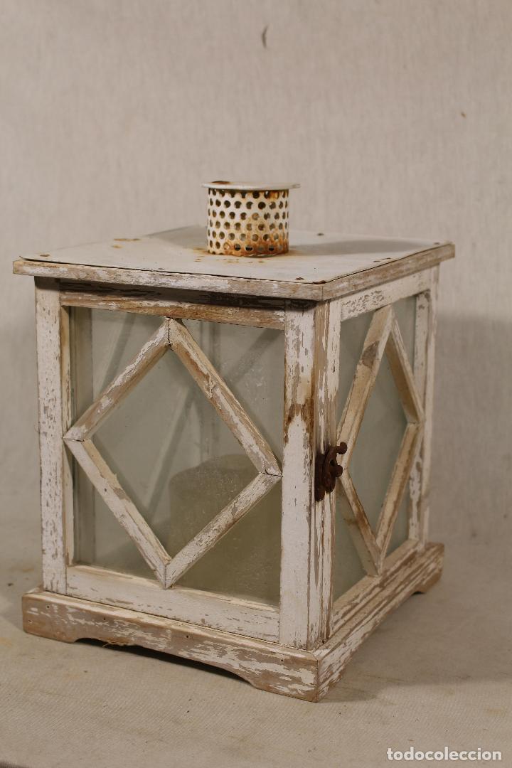 Vintage: farol de madera - Foto 4