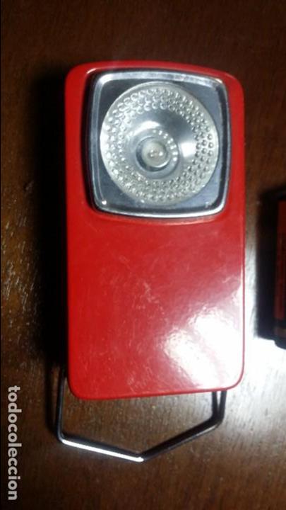 Vintage: linterna petaca roja - Foto 1