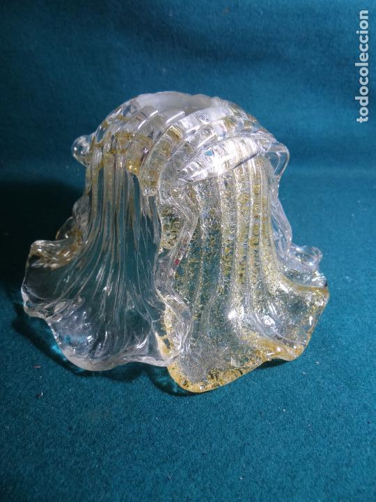 Vintage: TULIPA FLOR DE LOTO. CRISTAL MURANO. - Foto 2