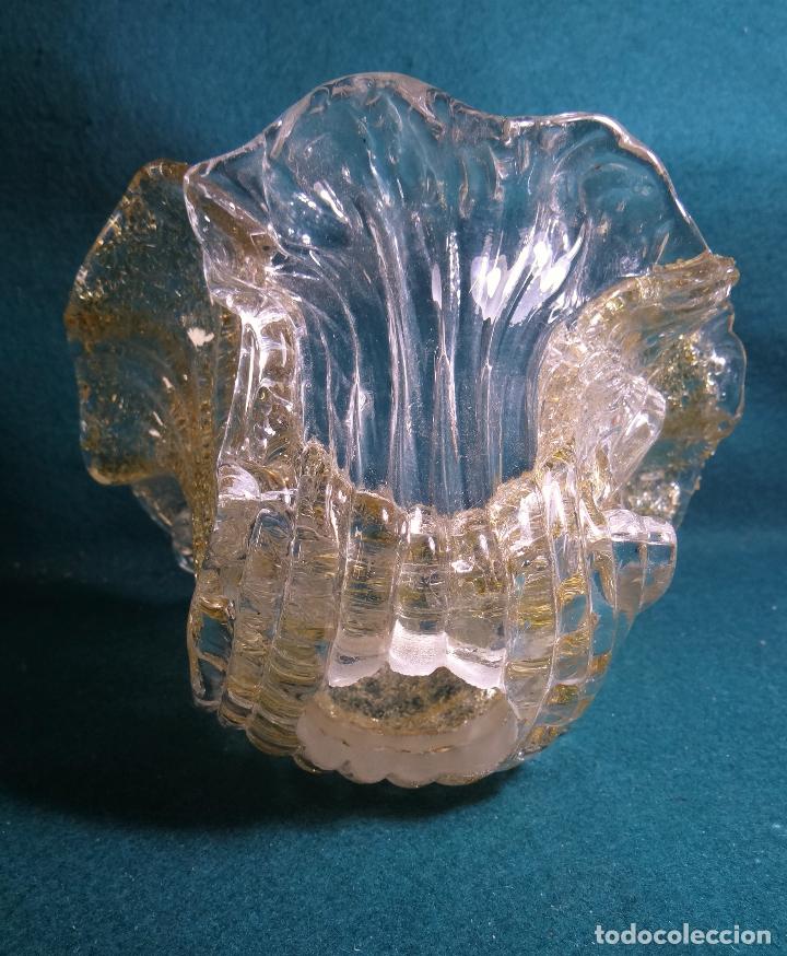 Vintage: TULIPA FLOR DE LOTO. CRISTAL MURANO. - Foto 6
