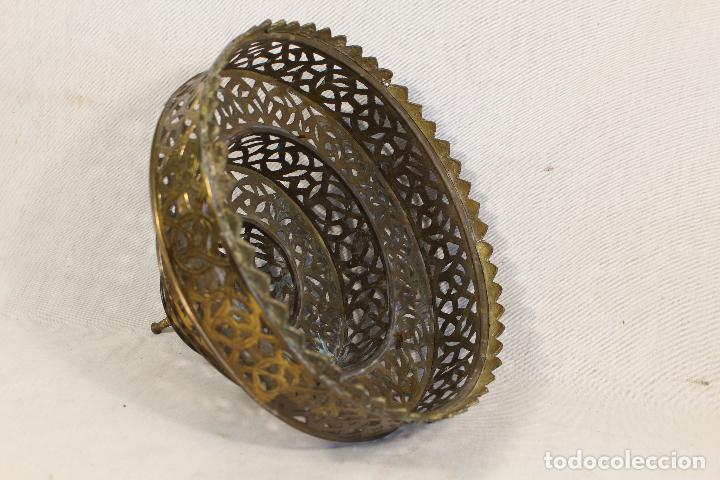Vintage: lampara de techo en lat&oacute;n - Foto 2