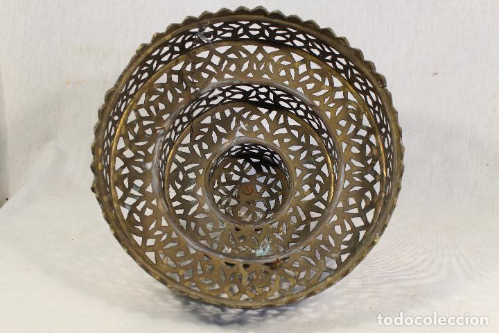 Vintage: lampara de techo en lat&oacute;n - Foto 5