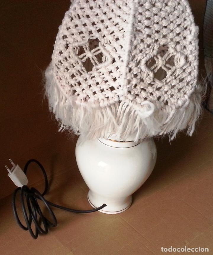 Vintage: LAMPARA MACRAME DE 46 CMS DE ALTO - Foto 2